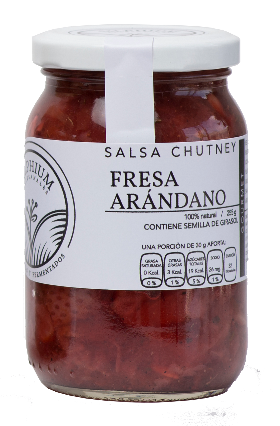 Salsa Chutney Fresa Arándano (Silphium) 255 gr