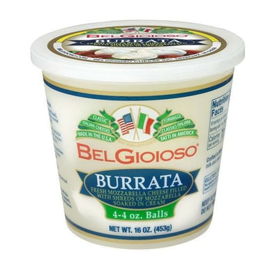 Queso burrata mozzarella Belgioioso 453 g